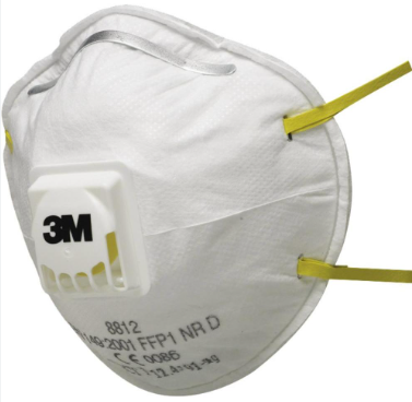 3M 8812 Dust/Mist Respirator P1 Valved Box 10