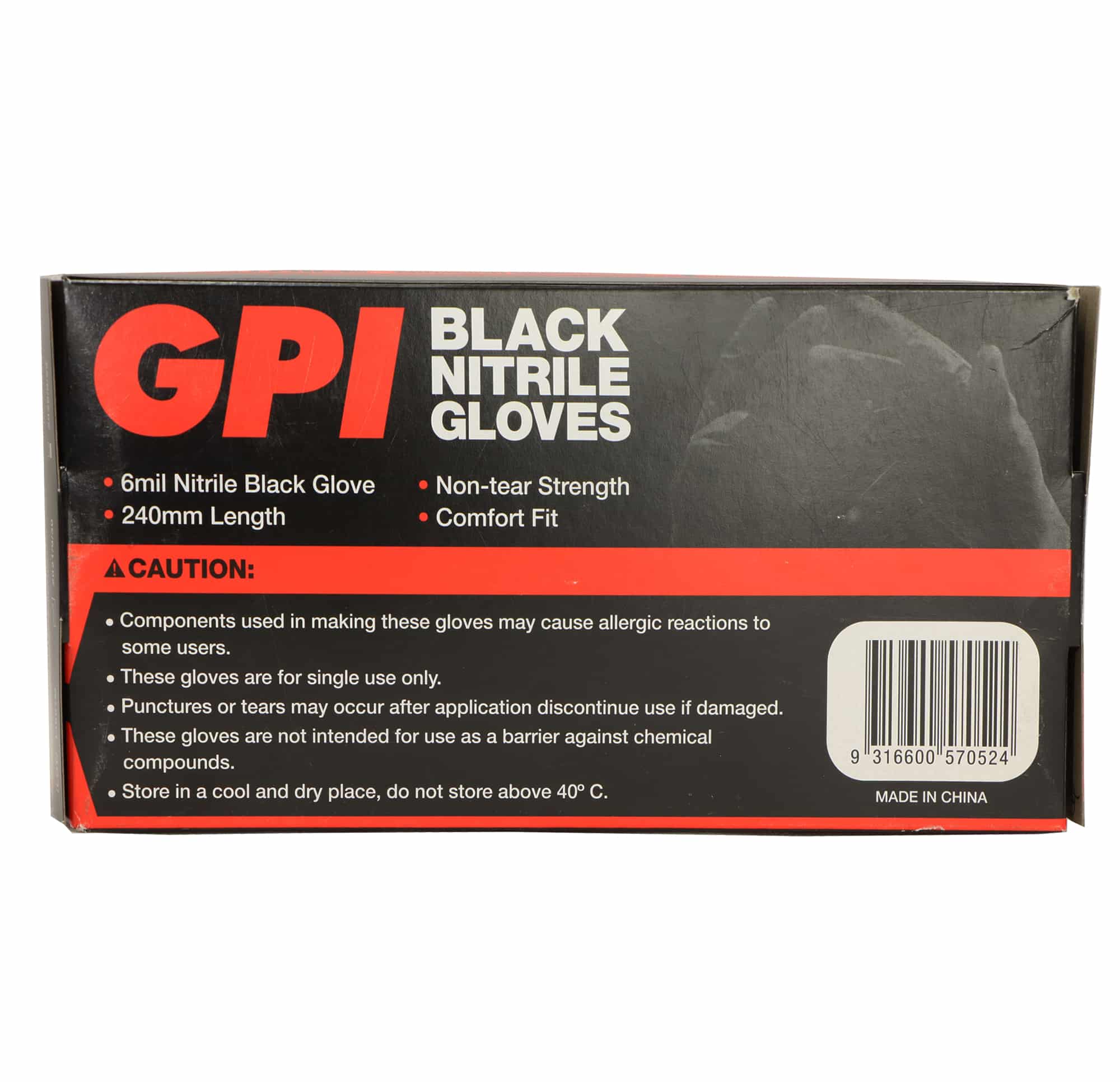 LeMix Nitrile Gloves Black