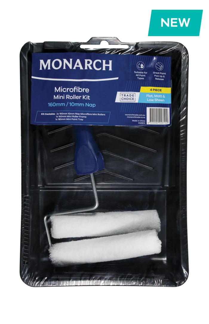 Monarch 4PCE Microfibre Mini Roller Kit