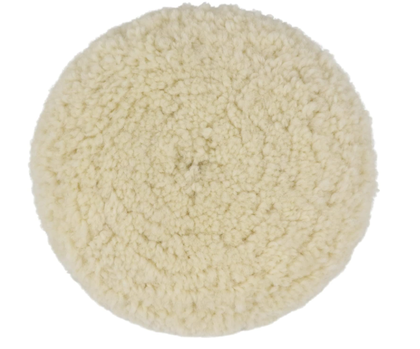 TRANSTAR 100% Lamb Wool Pad - 203mm - Double Sided - 14mm Thread